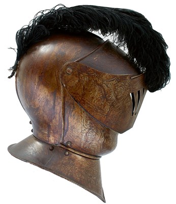 Lot 282 - A REPRODUCTION CLOSE HELMET