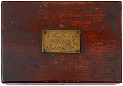 Lot 542 - A GEORGIAN PERIOD PISTOL CASE TO SIR JOHN HENRY SEALE