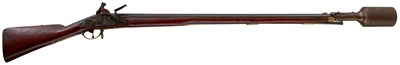 Lot 434 - AN ENGLISH PROOFED .750 CALIBRE SWEDISH MODEL 1747 GRENADE LAUNCHING MUSKET
