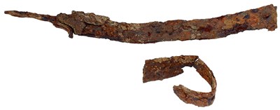 Lot 309 - A LA TENE CULTURE RITUALLY DESTROYED LATE IRON AGE SWORD