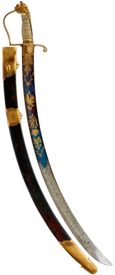 Lot 246 - A GEORGIAN OFFICER'S SWORD
