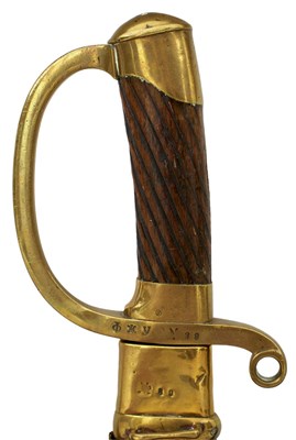Lot 158 - A RUSSIAN PATTERN 1881 CAVALRY TROOPER'S SHASQUA OR SWORD