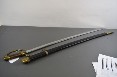 Lot 158 - A RUSSIAN PATTERN 1881 CAVALRY TROOPER'S SHASQUA OR SWORD