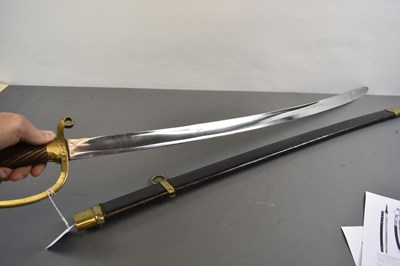 Lot 158 - A RUSSIAN PATTERN 1881 CAVALRY TROOPER'S SHASQUA OR SWORD