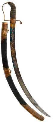 Lot 144 - A GEORGIAN NAVAL OFFICER'S FIGHTING SWORD