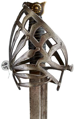 Lot 48 - AN 18TH CENTURY VENETIAN SCHIAVONA OR BACK SWORD