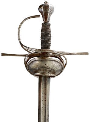 Lot 38 - AN EARLY 17TH CENTURY NORTH EUROPEAN PAPPENHEIMER SWORD RAPIER