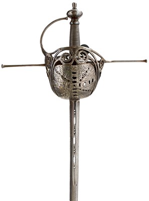 Lot 40 - A 17TH CENTURY ITALIAN CUP-HILT RAPIER