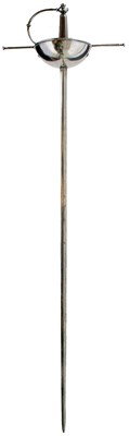 Lot 35 - AN 18TH CENTURY SPANISH CUP-HILT RAPIER