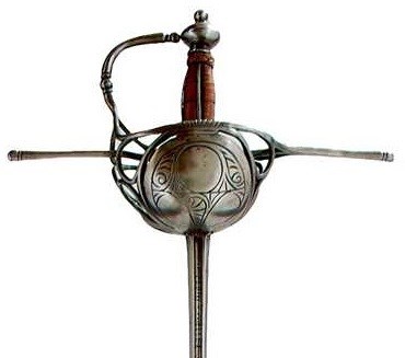 Lot 29 - A 17TH CENTURY SPANISH CUP-HILT RAPIER