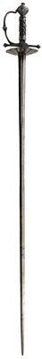 Lot 17 - A 17TH CENTURY ENGLISH DISH-HILT RAPIER