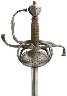Lot 37 - A 17TH CENTURY GERMAN PAPPENHEIMER RAPIER