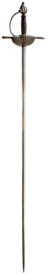 Lot 18 - A 17TH CENTURY NORTH EUROPEAN DISH-HILT RAPIER