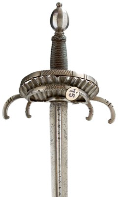 Lot 47 - A 17TH CENTURY ITALIAN CRAB-CLAW SWORD
