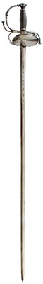 Lot 52 - AN EARLY 18TH CENTURY SPANISH TRANSITIONAL RAPIER OR SWORD PROBABLY FOR A BOY