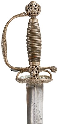 Lot 54 - AN 18TH CENTURY ENGLISH SILVER HILTED SMALL-SWORD