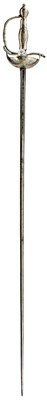 Lot 60 - AN 18TH CENTURY CONTINENTAL SILVER HILTED SMALL-SWORD
