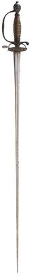 Lot 62 - AN 18TH CENTURY ENGLISH STEEL HILTED SMALL-SWORD