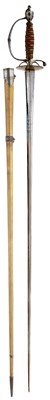 Lot 63 - AN 18TH CENTURY ENGLISH CUT STEEL HILTED SMALL-SWORD