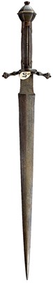 Lot 251 - A SAXON DAGGER IN THE LATE 16TH CENTURY STYLE