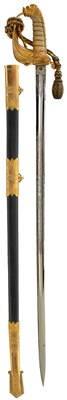 Lot 156 - A GOOD VICTORIAN ROYAL NAVAL FLAG OFFICER'S SWORD