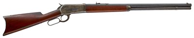 Lot 87 - A GOOD .40-65 OBSOLETE CALIBRE MODEL 1886 WINCHESTER RIFLE