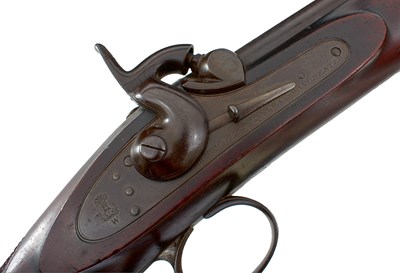 Lot 98 - A .451 CALIBRE PERCUSSION THREE-BAND WHITWORTH BEST QUALITY MILITARY MATCH RIFLE