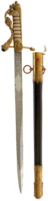 Lot 160 - A GVR NAVAL OFFICER'S DIRK