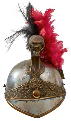 Lot 668 - A REPRODUCTION FRENCH CUIRASSIERS HELMET