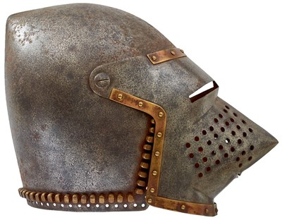 Lot 315 - A GOOD COPY OF A BASCINET IN THE 15TH CENTURY STYLE