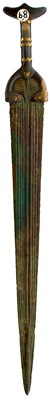 Lot 334 - A REMOUNTED LURISTAN BRONZE SHORT SWORD