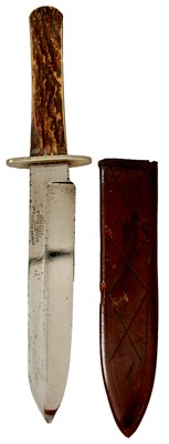 Lot 177 - A SMALL BOWIE KNIFE BY GEORGE BUTLER