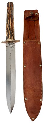 Lot 184 - A BOWIE KNIFE BY LEPPINGTON LTD