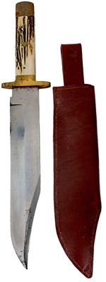 Lot 182 - A LARGE MODERN BOWIE KNIFE BY NOWILL & SONS