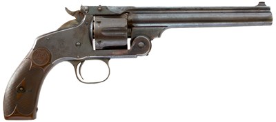 Lot 80 - A FINE AND RARE .32/44 OBSOLETE CALIBRE SMITH & WESSON NO.3 TARGET REVOLVER