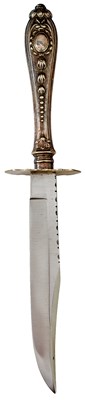 Lot 187 - A FREDERICK WALTER JAMES CUTLERY HANDLE BOWIE KNIFE