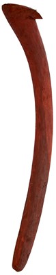 Lot 917 - A LATE 19TH CENTURY CARVED WOODEN ABORIGINAL HUNTING BOOMERANG