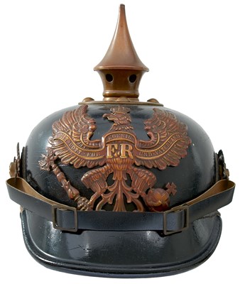 Lot 818 - A SCARCE PRUSSIAN OTHER RANKS MODEL 1887 PICKELHAUBE