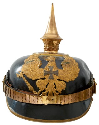 Lot 819 - A PRUSSIAN RESERVIST OFFICER'S PICKELHAUBE