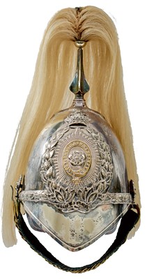 Lot 664 - A YORKSHIRE DRAGOONS OTHER RANKS 1871 PATTERN HELMET