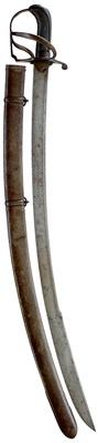 Lot 250 - A GEORGIAN CAVALRY OFFICER'S SABRE