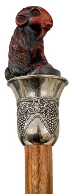 Lot 869 - AN EARLY 20TH CENTURY WALKING STICK