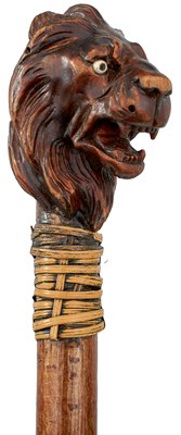 Lot 870 - AN EARLY 20TH CENTURY WALKING STICK