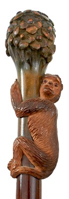 Lot 860 - AN EARLY 20TH CENTURY WALKING STICK
