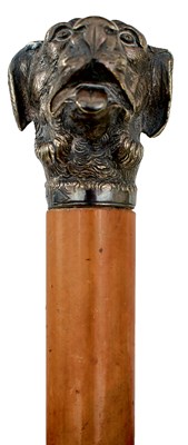 Lot 852 - A LATE VICTORIAN/EDWARDIAN WALKING STICK