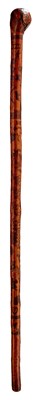 Lot 849 - A VERY GOOD GEORGE IV FOLK ART TREEN WALKING STICK