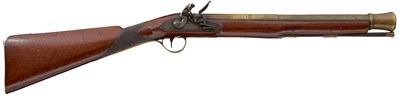 Lot 372 - A FLINTLOCK BLUNDERBUSS BY WILKINSON OF BRISTOL