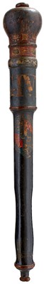 Lot 845 - THREE VARIOUS 19TH CENTURY TRUNCHEONS