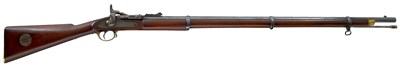 Lot 424 - A GOOD .577 OBSOLETE CALIBRE PRESENTATION THREE-BAND SNIDER ENFIELD RIFLE BY THE LAC