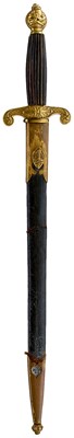 Lot 627 - A RARE IMPERIAL GERMAN OR ALSACE FIRE OFFICIALS DIRK OR SIDEARM